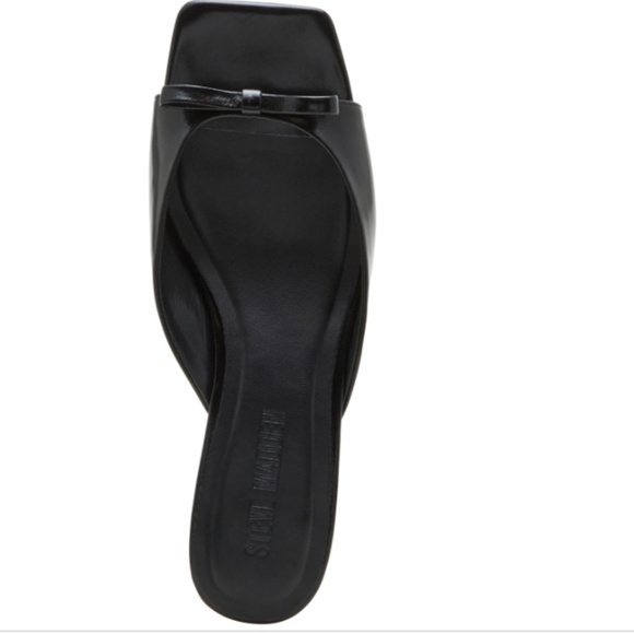 Steve Madden Meme Women's Sandals Black Leather : 6 M, Canvas/Rubber NWT - Picture 3 of 4